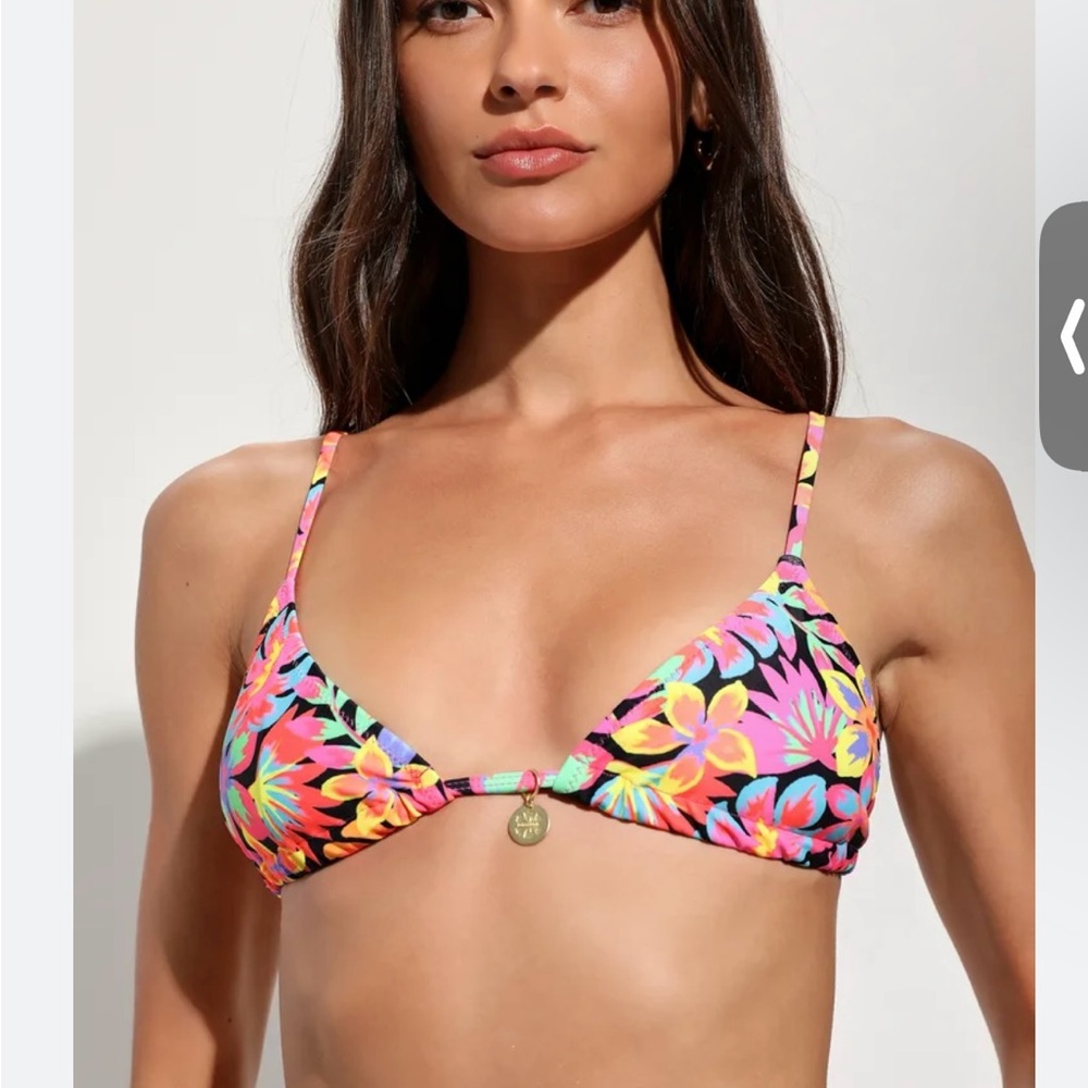 Kulani Kinis Disco Doll Bralette Bikini Top and Cheeky Retro Swimshort- NWT